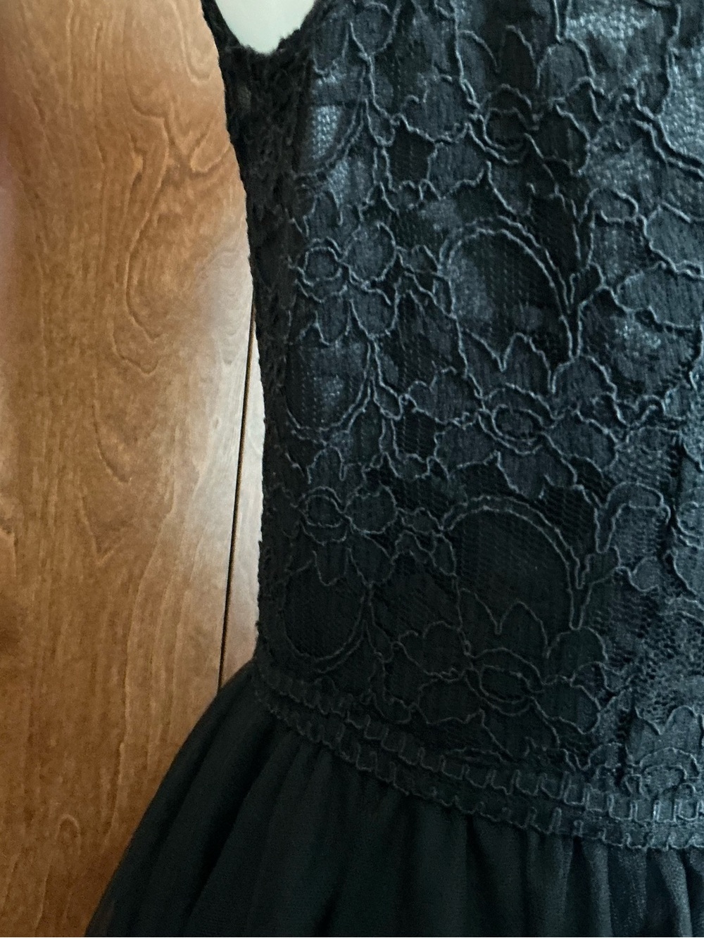 Morilee by Madeline Gardner Long Formal Gown Dress Size 12 Black Elegant Luxury - Picture 6 of 16